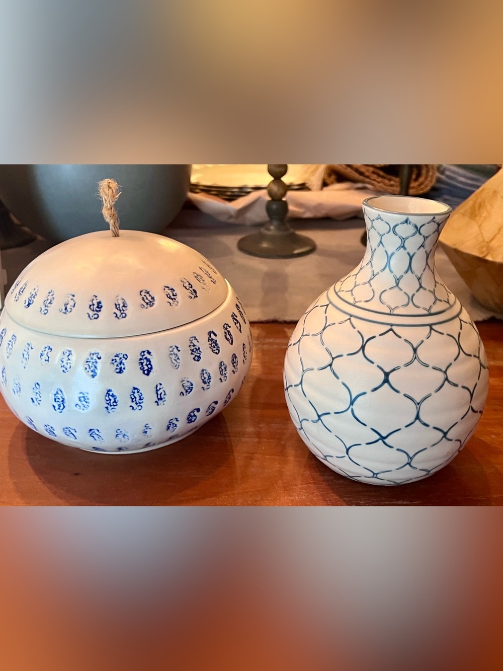 10 vases & 1 White Decorative Ceramic Jar and Vase Set - Home